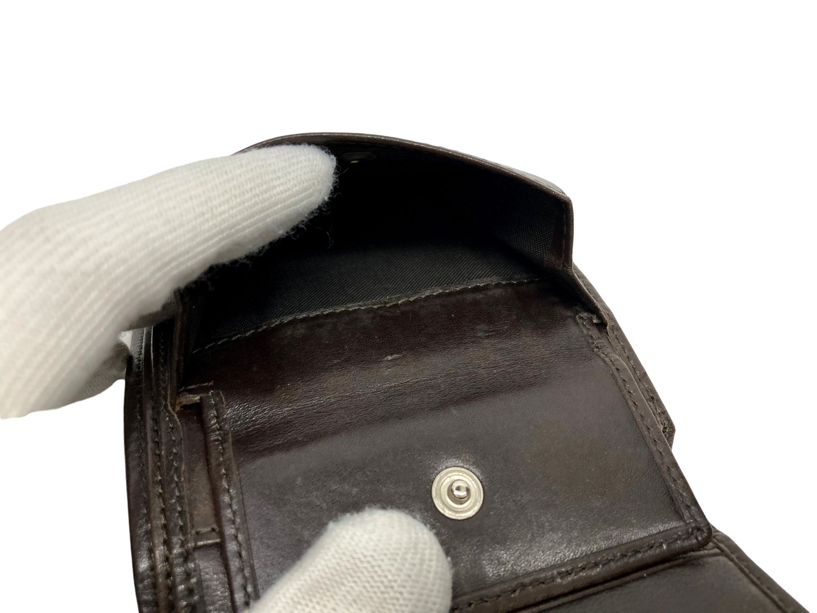 FENDI (フェンディ) イタリア製 二つ折り財布 ズッカ柄 キャンバス  