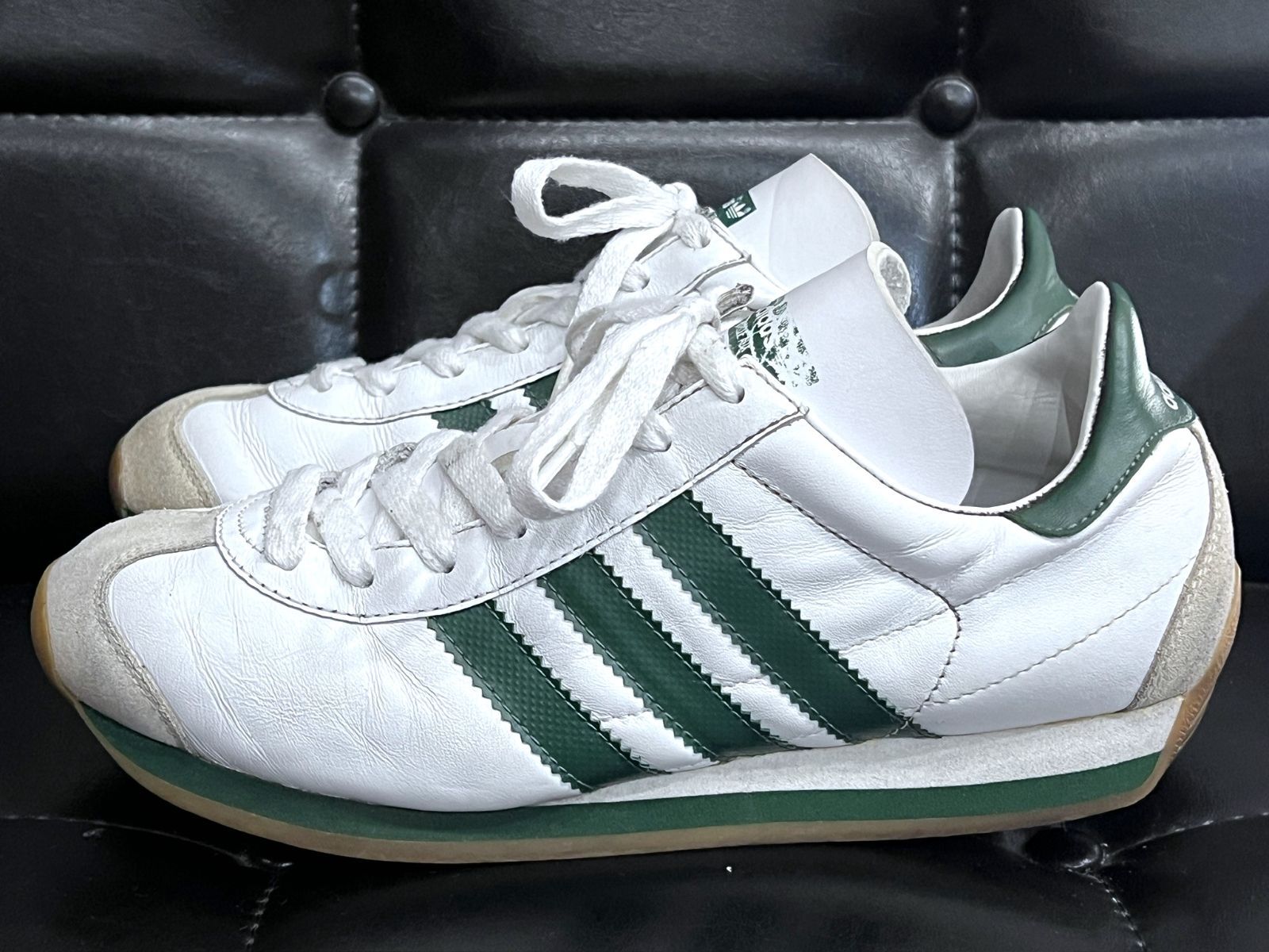 アディダス 01年 カントリー 24cm 白緑 ホワイト/グリーン adidas 