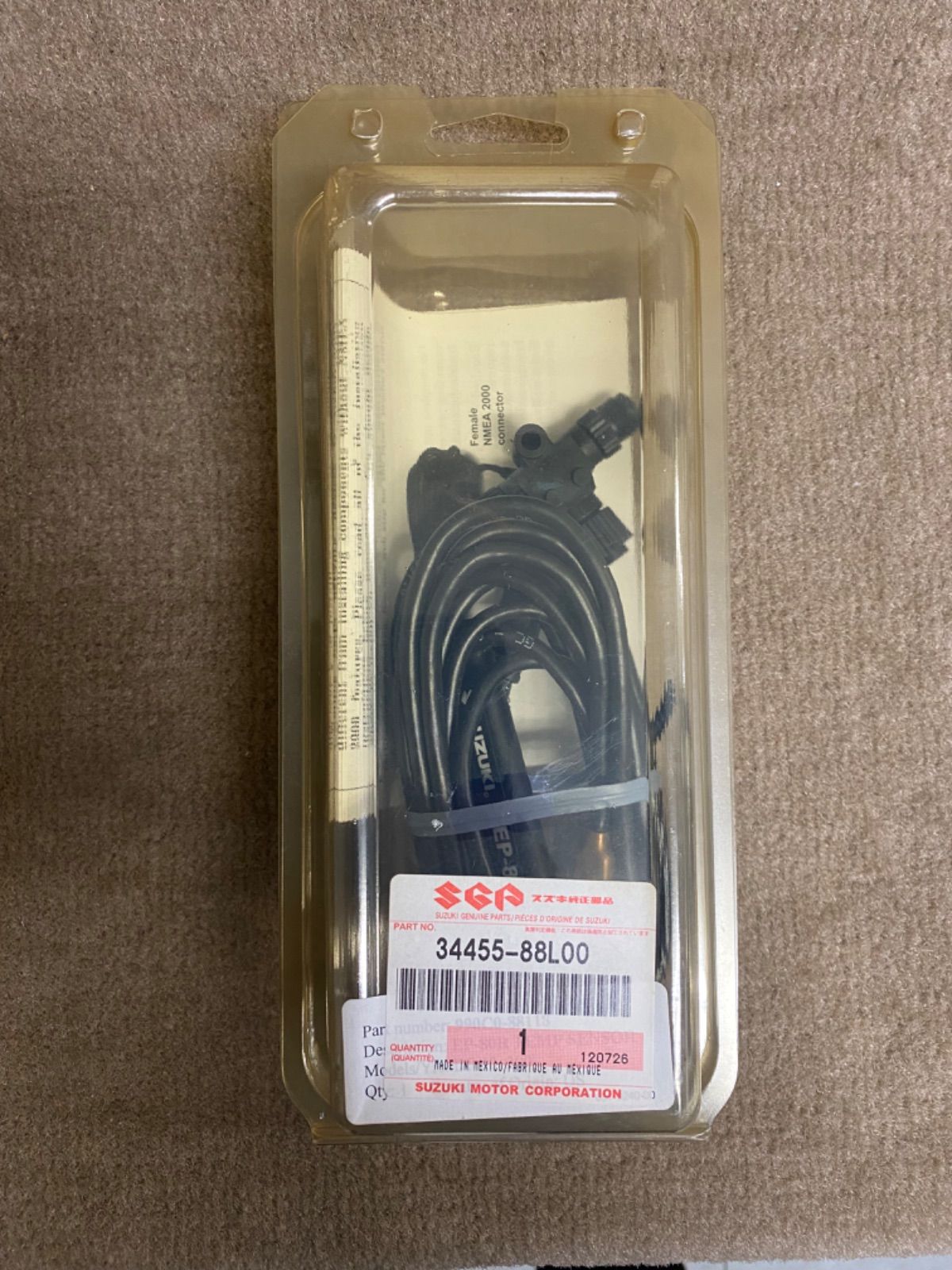 SUZUKI 水温センサー ASSY NMEA2000 品番34455-88L00