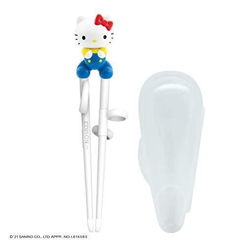 EDISONmama エジソンママ エジソンのお箸Iシリーズ 2歳~就学前 16cm 左手用 ハローキティ レトロ ケース付 45447429