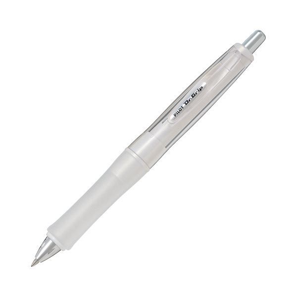 まとめ パイロット油性ボールペン ドクターグリップ Gスペック フラッシュカラーシリーズ 細字0.7mm 黒 軸色 フラッシュホワイト BDGS-60R-FW 1本 ×10セット