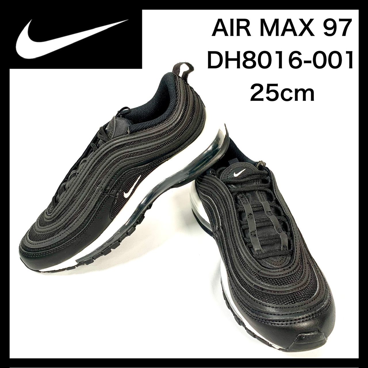 美品】【NIKE ナイキ】 AIR MAX 97 DH8016-001 レディース 25cm 黒