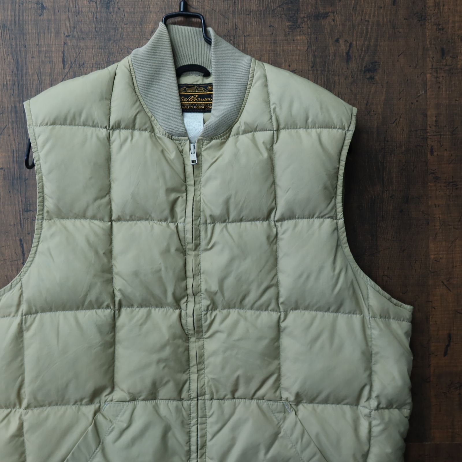 80s Eddie Bauer down vest ダウンベスト 黒タグ-