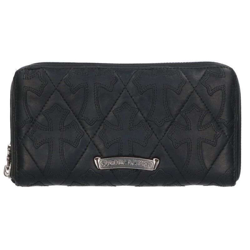 クロムハーツ セメタリークロスキルティングレザーウォレット財布 CHROME HEARTS クロムハーツ 財布 Chrome Hearts REC F ZIP＃2