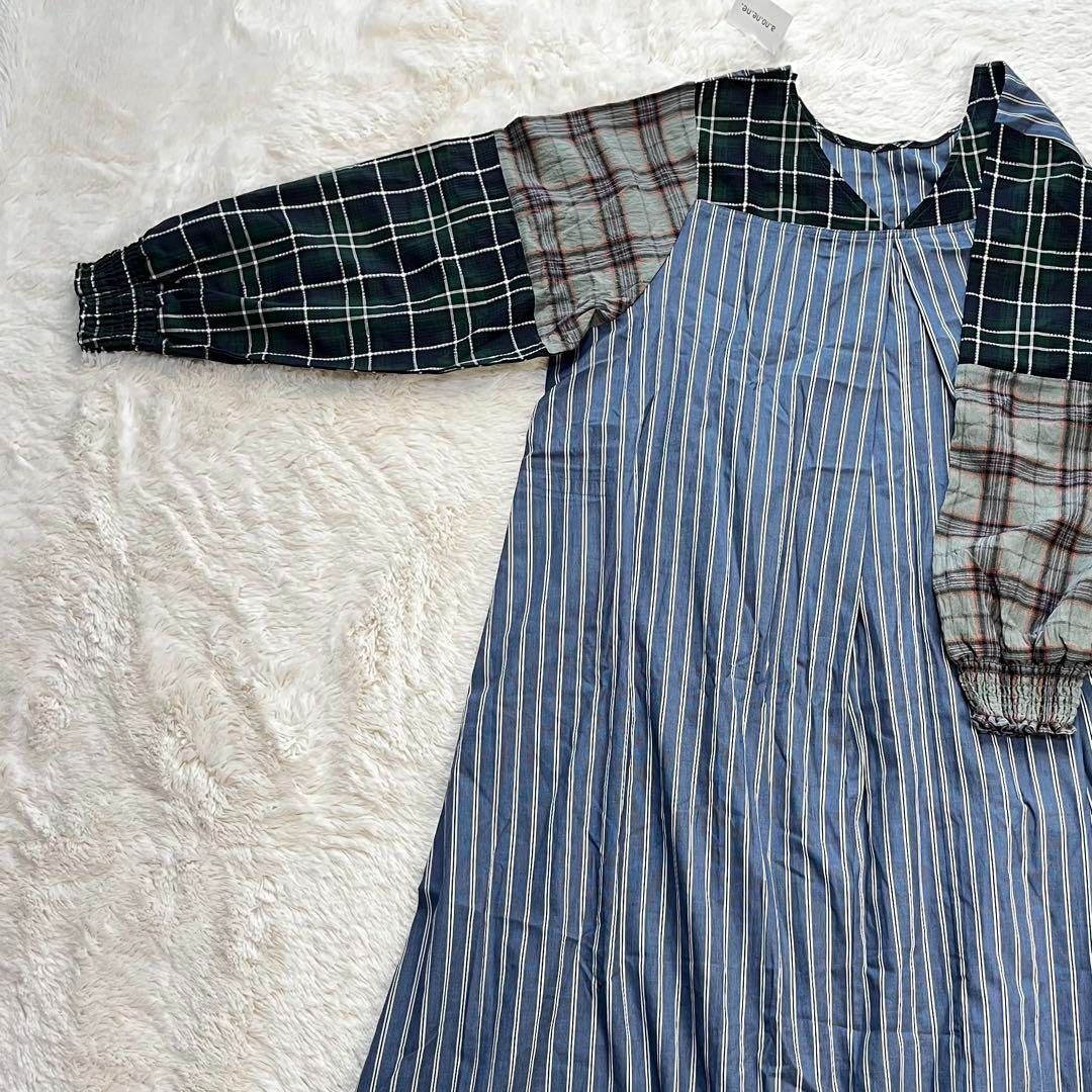 未使用 AS KNOW AS olaca しゅわしゅわMIXワンピース サイズ3 未使用 AS KNOW AS olaca しゅわしゅわMIXワンピース サイズ3