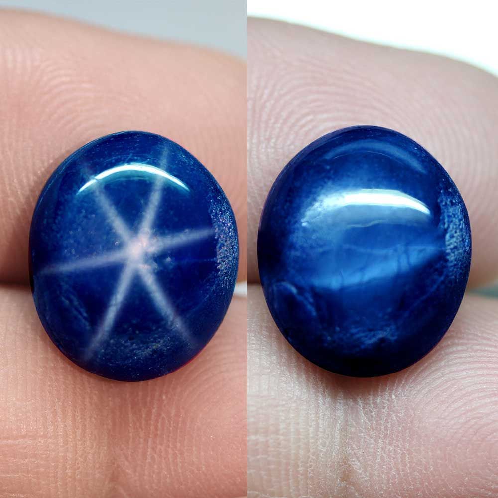 天然超大粒スターサファイアルース 17.72ct:6171】タイ産 Natural 6Rays Star Sapphire 裸石 宝石 鉱物  コランダム jewelry Thailand - メルカリ