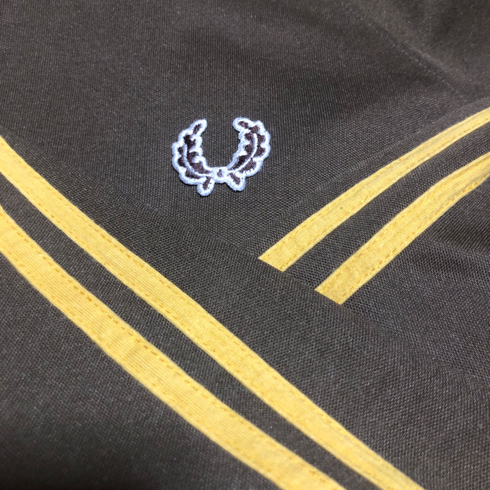 希少ブラウン⭐️90s Fred Perry トラックジャケット/ジャージ XL 刺繍