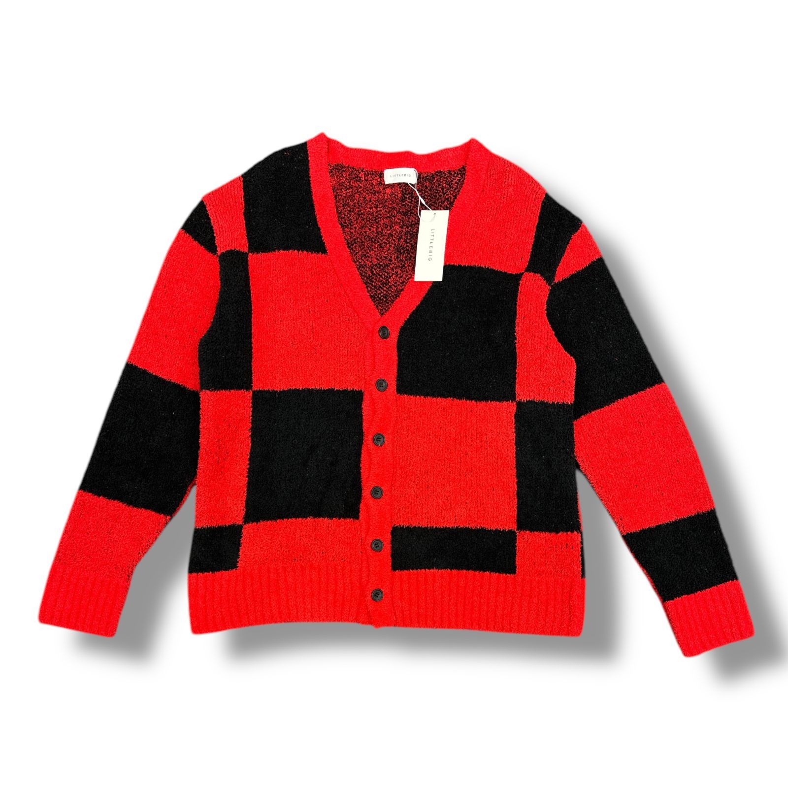 littlebig ニット 22ss Knit Pattern 22SS 参考上代46200円 Redの通販 