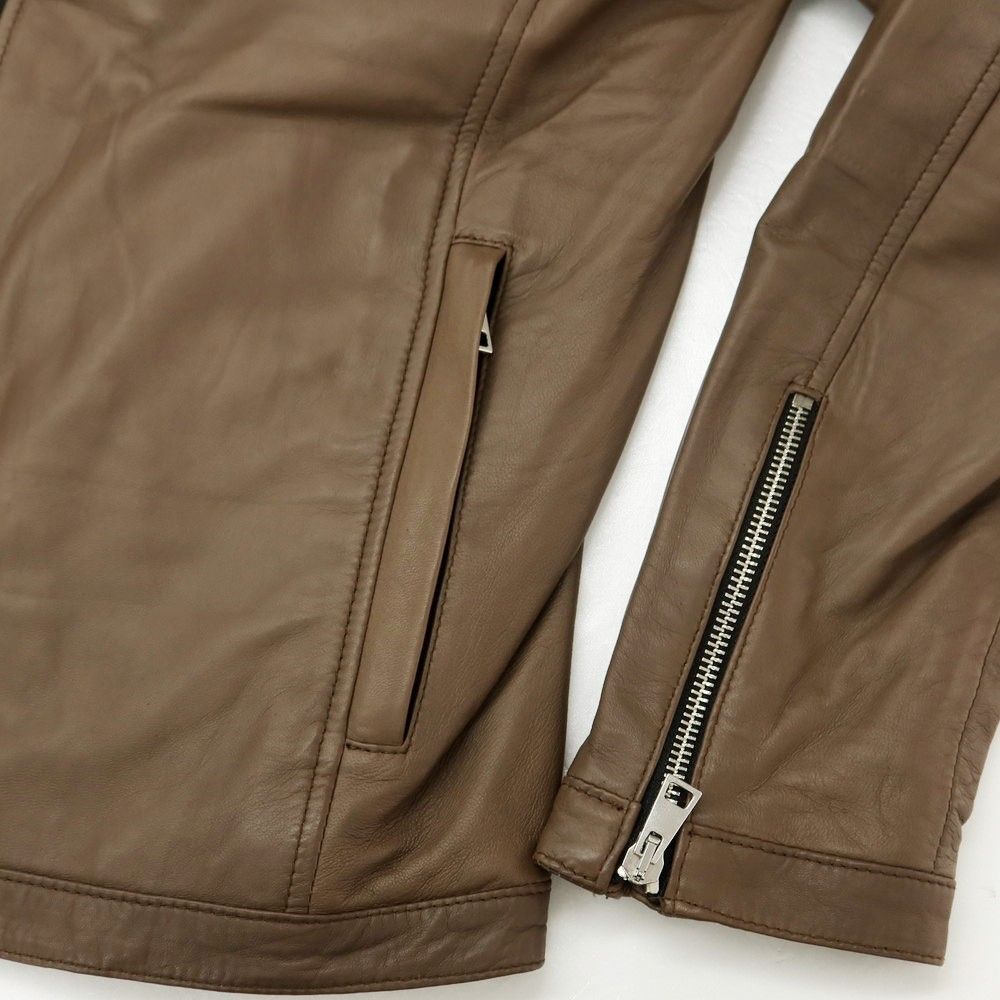 delan デラン　ダークブラウン シングルライダース Delan(デラン) ライダースジャケット 中古・古着通販DELAN (デラン