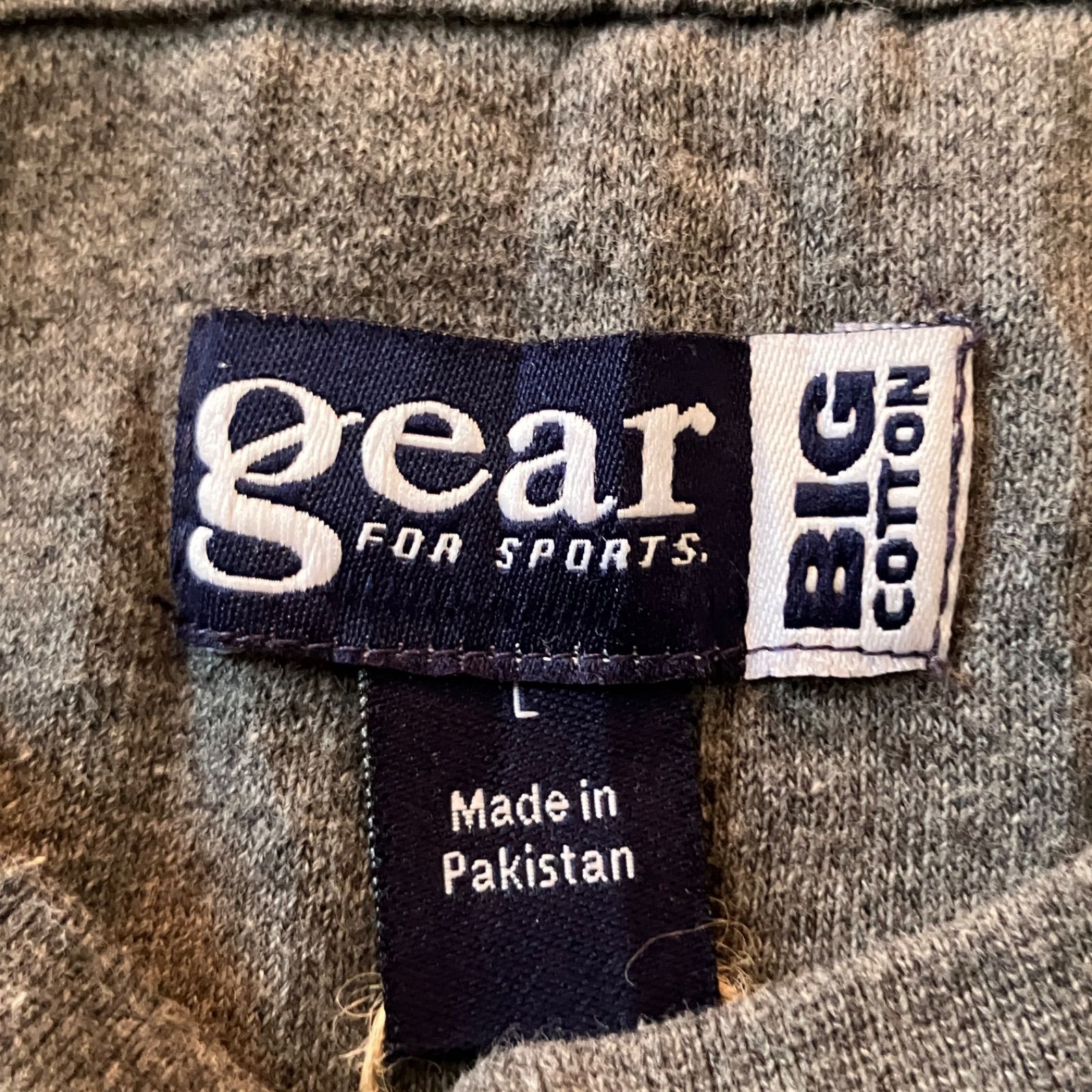 gear BIG COTTON ギア カレッジロゴ NYU ニューヨーク