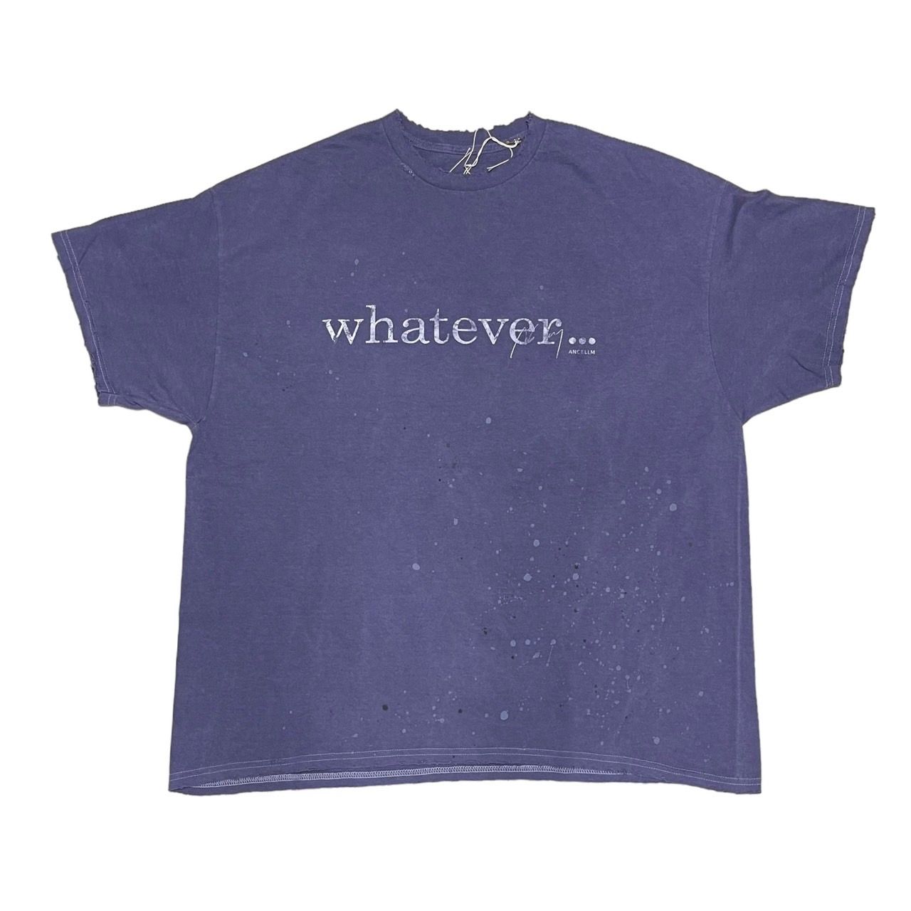 ANCELLM アンセルム 23SS attic別注 WHATEVER T-SHIRTS ダメージ加工T 