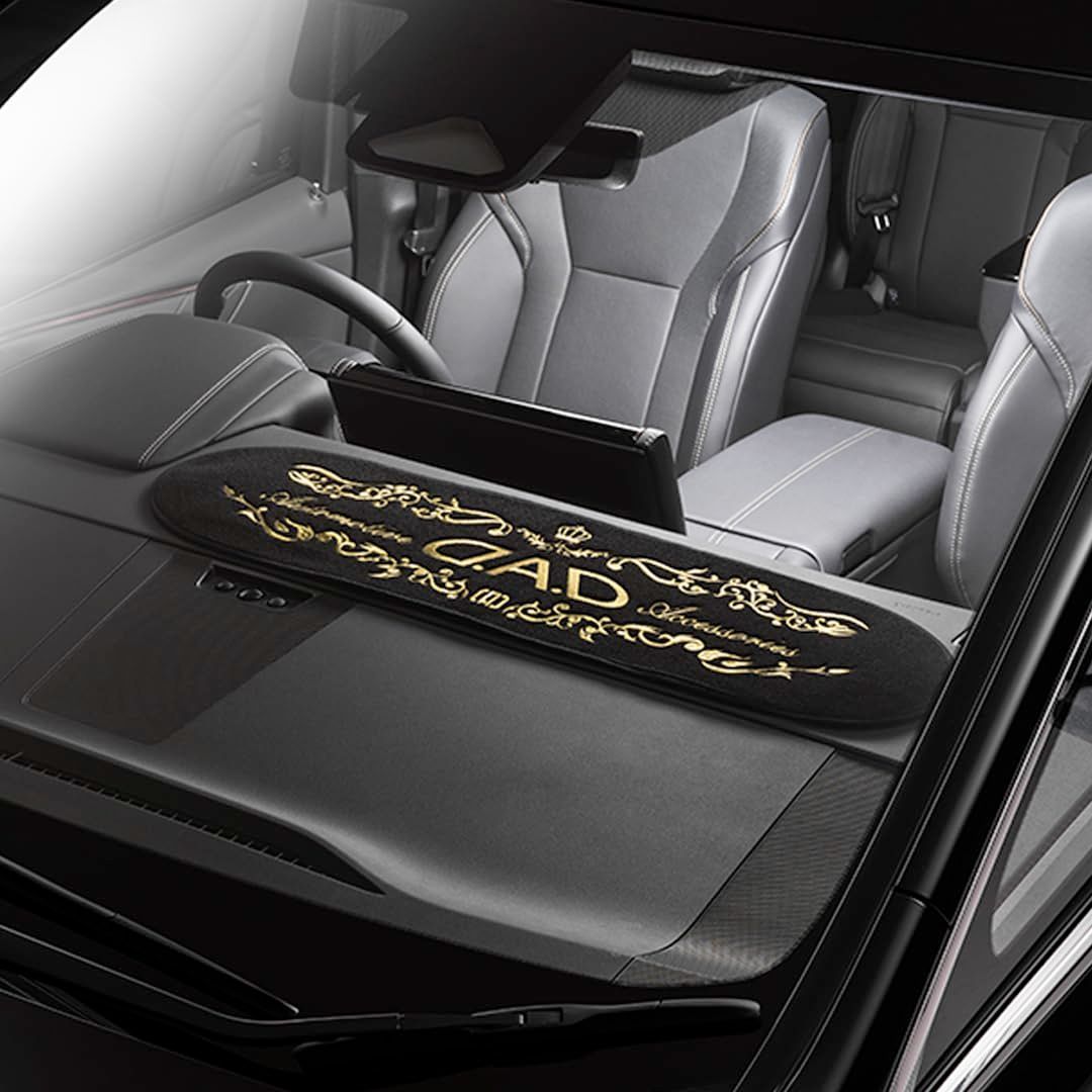 在庫 D.A.D マルチダッシュマット アラベスク ブラック ゴールド刺繍 1枚入 HA698-02-01 DAD ギャルソン GARSON