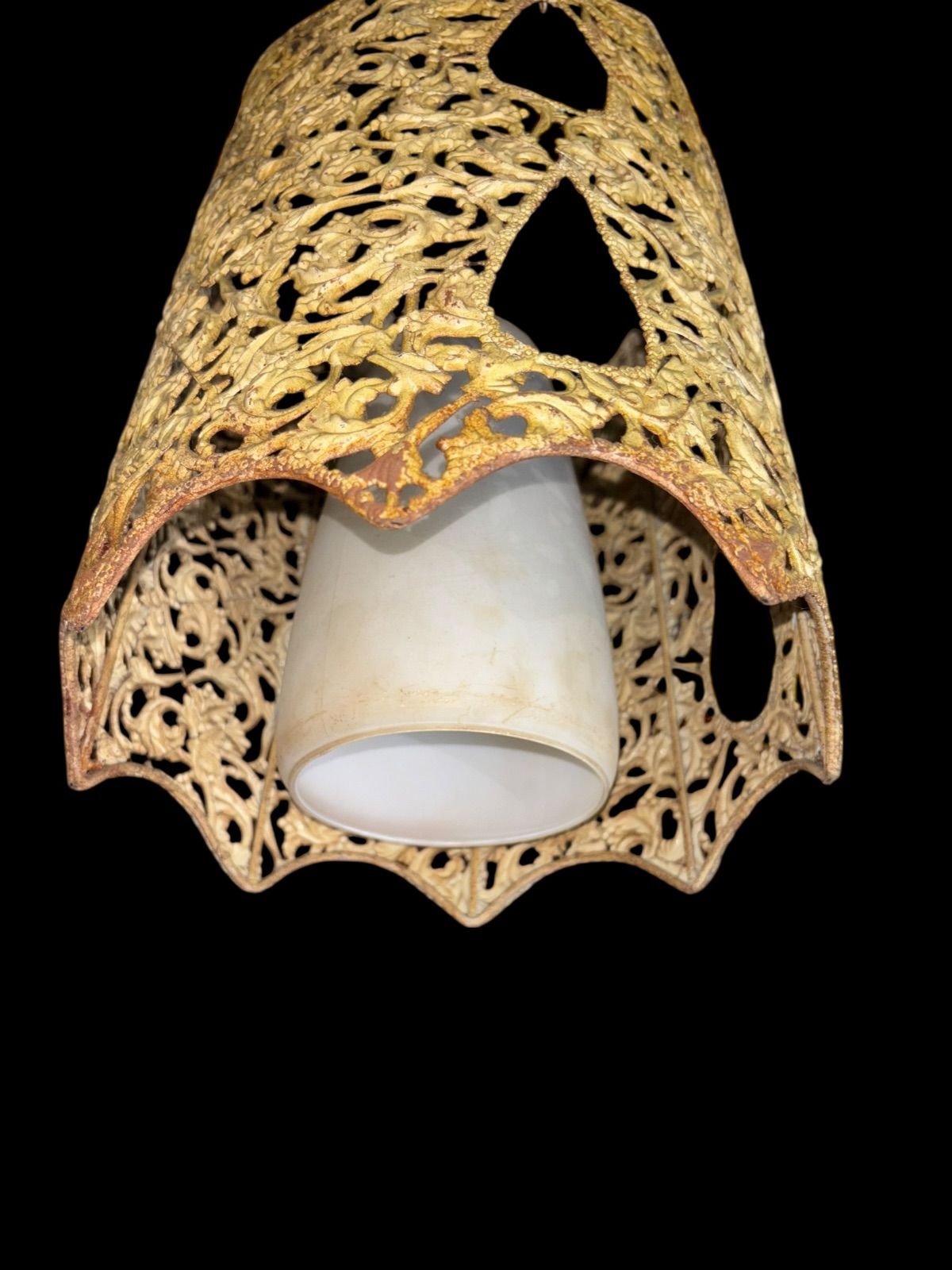 ミニシャンデリア 【果実】 1920年 フランス ミニシェード