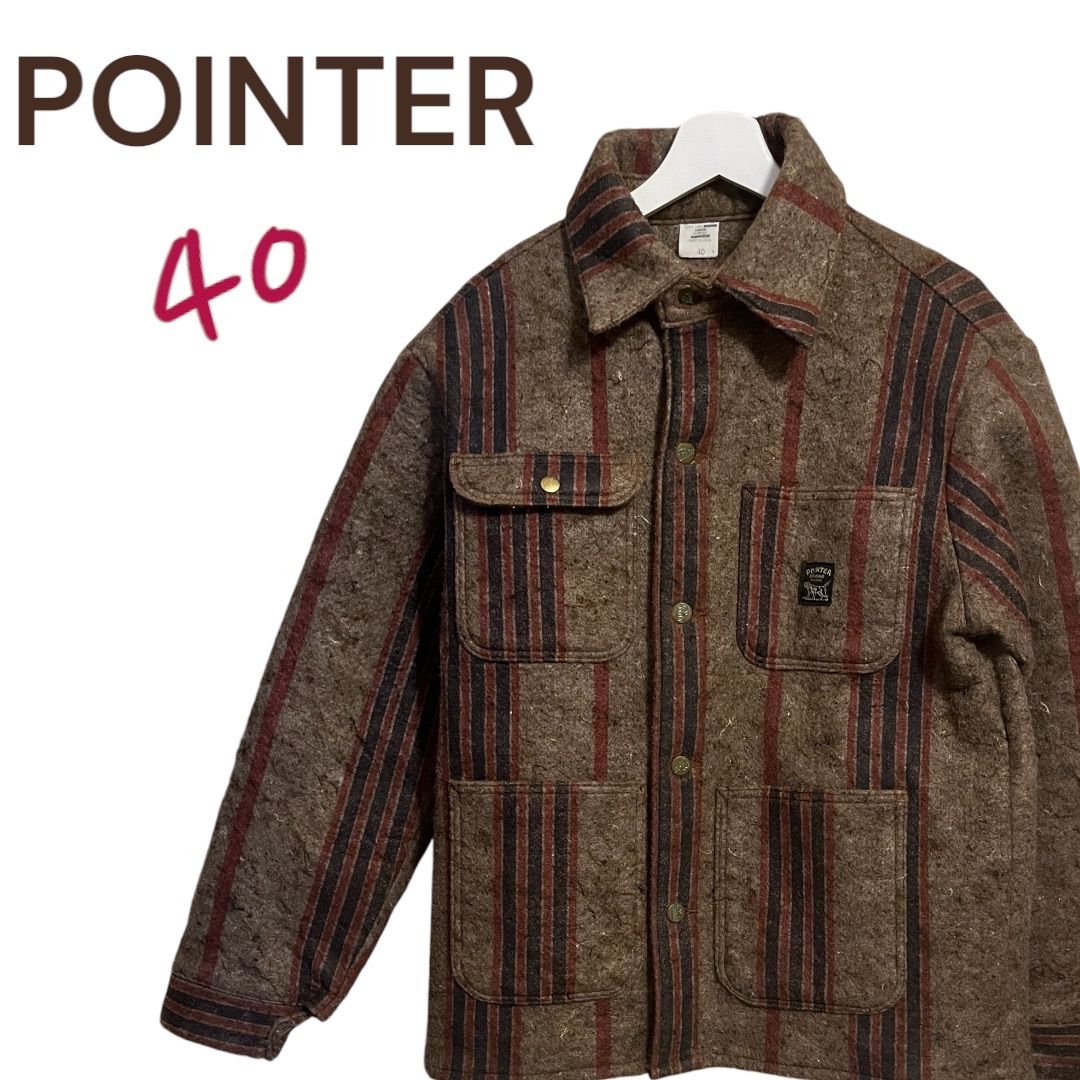 POINTER 90's ストライプカバーオール Mサイズ POINTER 90's ストライプカバーオール Mサイズ 90s POINTER