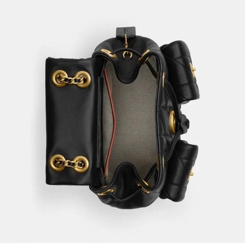 COACH CU076 タビー リア バックパック 21 ブラック - メルカリ