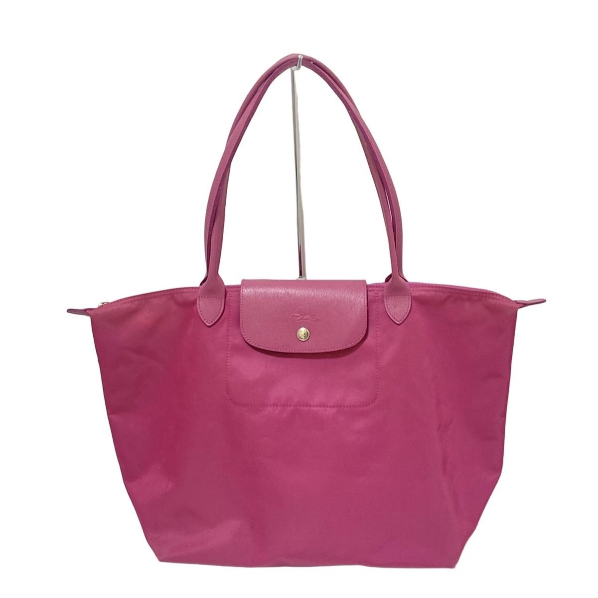 LONGCHAMP ロンシャン ショルダーバッグ ル プリアージュネオ ピンク レザー
