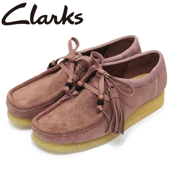 Clarks (クラークス) 26163265 Wallabee ワラビー レディースシューズ Dusty Pink Suede CL050 clarks UK4.5-約23.5cm