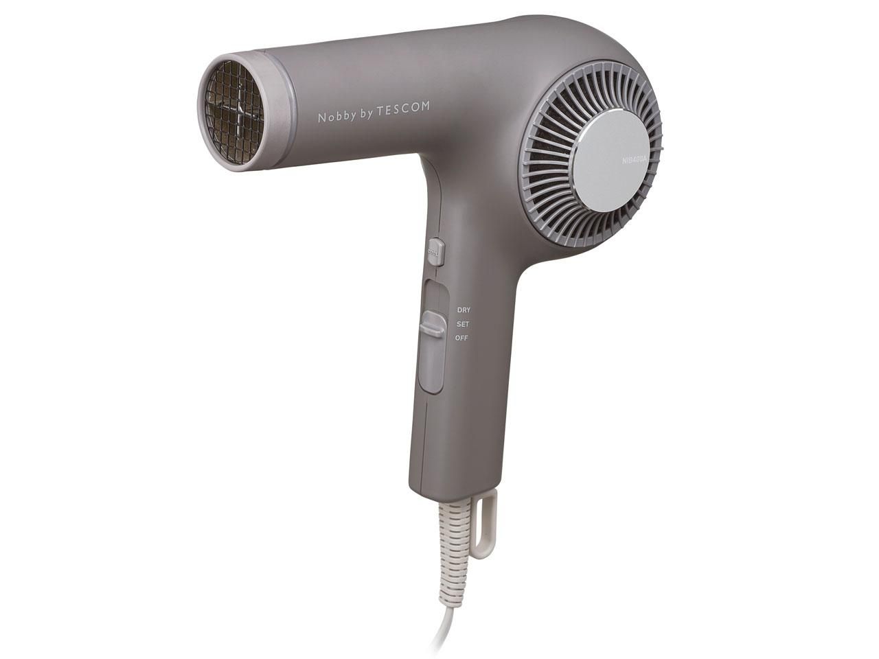 2営業日で発送 テスコム TESCOM テスコム NIB400A-H プロフェッショナル プロテクトイオン ヘアードライヤー Nobby by TESCOM グレー NIB400AH NIB400AH