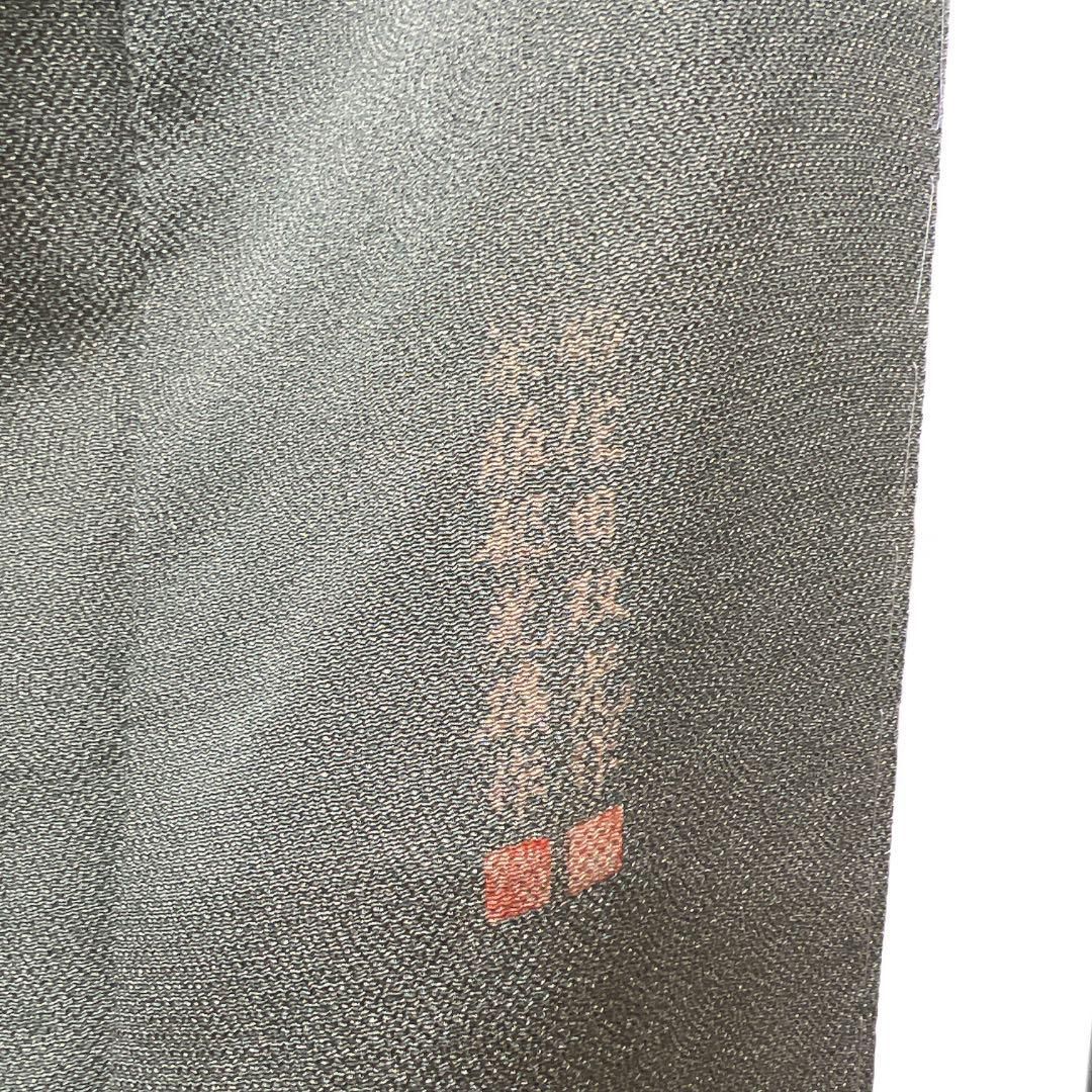 未着用住田双光服部光擴江戸小紋鮫小紋グリーン縮緬着物015a d