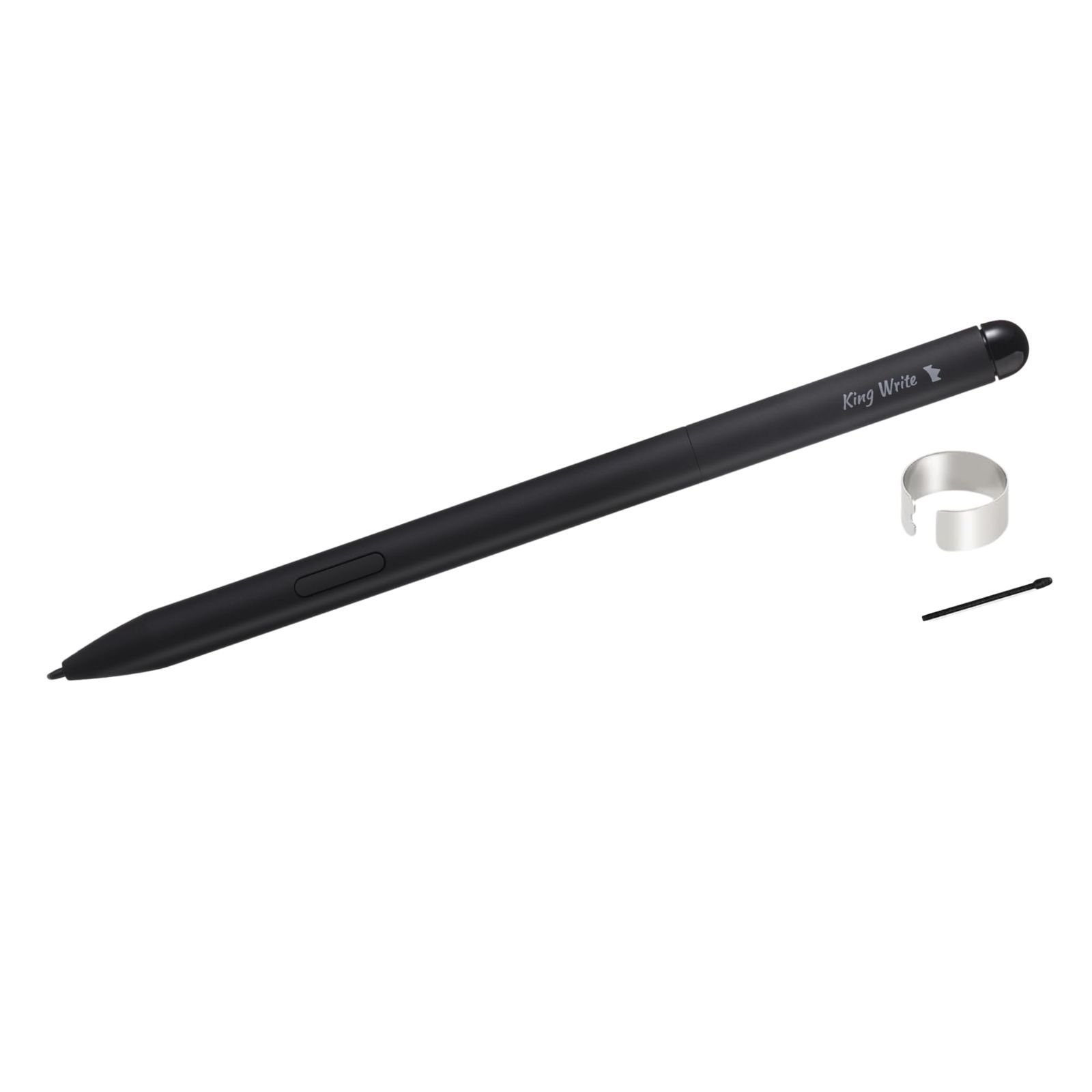 King Write MR05 黒 Galaxy Note|富士通 Quaderno クアデルノ Gen.2|Gen.3C 用EMRスタイラスペン 高精度 最大4096レベル筆圧対応 パームリジェクション対応 消しゴム機能対応