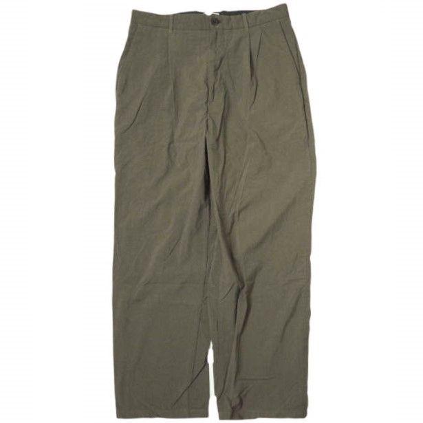 新品 Steven Alan スティーブンアラン O/D NYLON OX SUPER BAGGY TAPERED ナイロンオックススーパーバギーテーパードパンツ 8114-188-0374 L Dk.Brown 1タック ジップフライ ボトムス g9179
