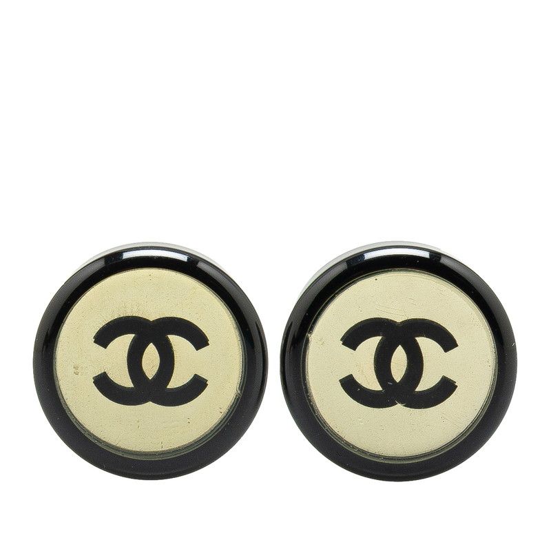 シャネル CHANEL ココマーク ラウンド プラスチック ピアス WS3551 シャネル CHANEL ココマーク ラウンド プラスチック ピアス WS3551