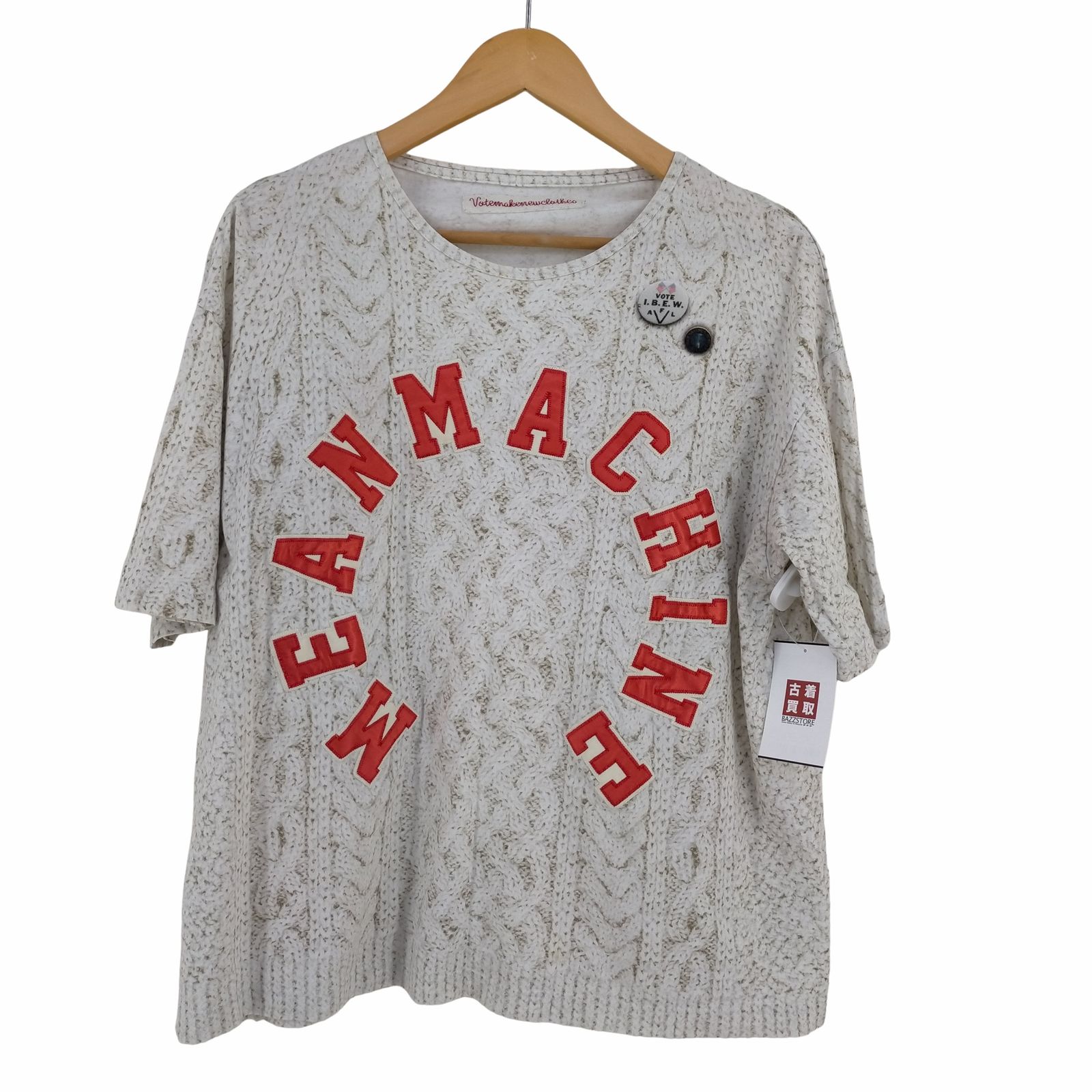 ボートメイクニュークローズ VOTE MAKE NEW CLOTHES MEAN MACHINE TEE レディース import：S 