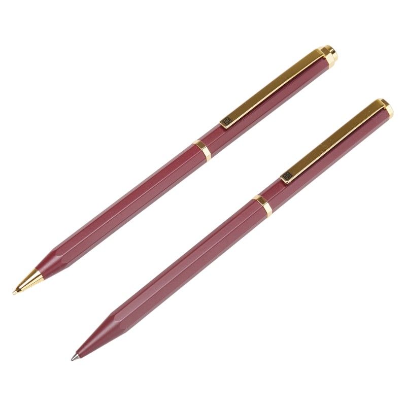 ジバンシー シャープペンシル ボールペン セット ワインレッド