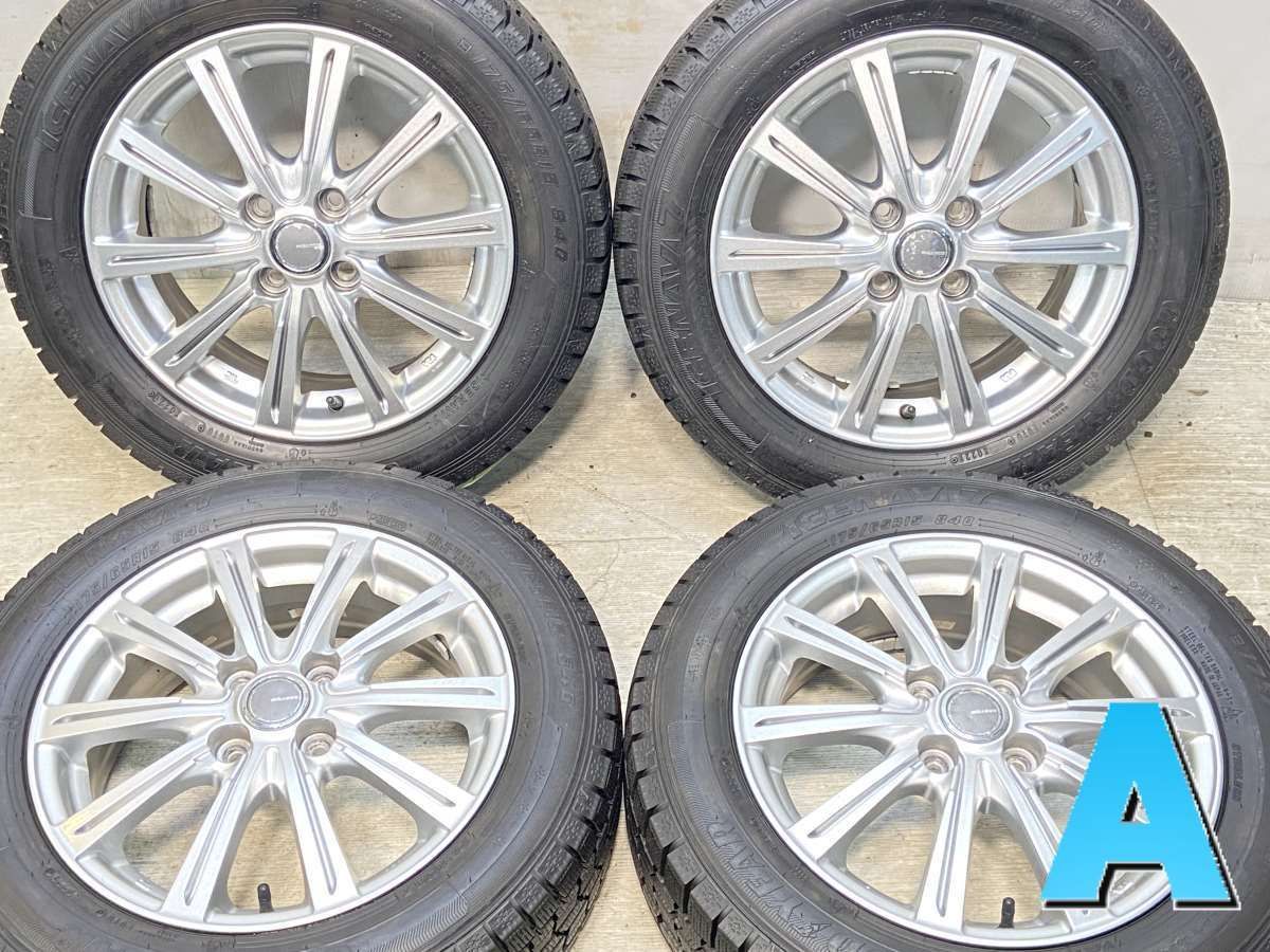 175/65R15 グッドイヤー アイスナビ 7 MILLOUS 15x5.5 50 100-4穴 中古 