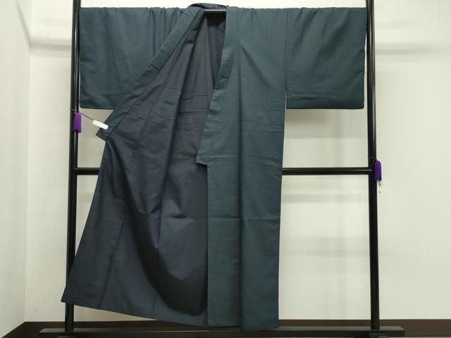 平和屋着物●男性 紬 アンサンブル 120亀甲 正絹 CAAX5857gh