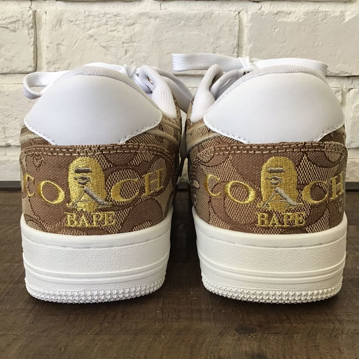 COACH × BAPE BAPESTA スニーカー 25cm US7 a bathing ape BAPE STA shoes sneakers  コーチ エイプ ベイプ ベイプスタ