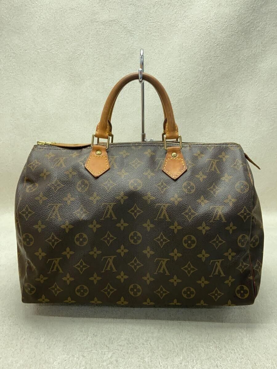 LOUIS VUITTON 1)スピーディ35_モノグラム・キャンバス_BRW PVC ブラウン - メルカリ