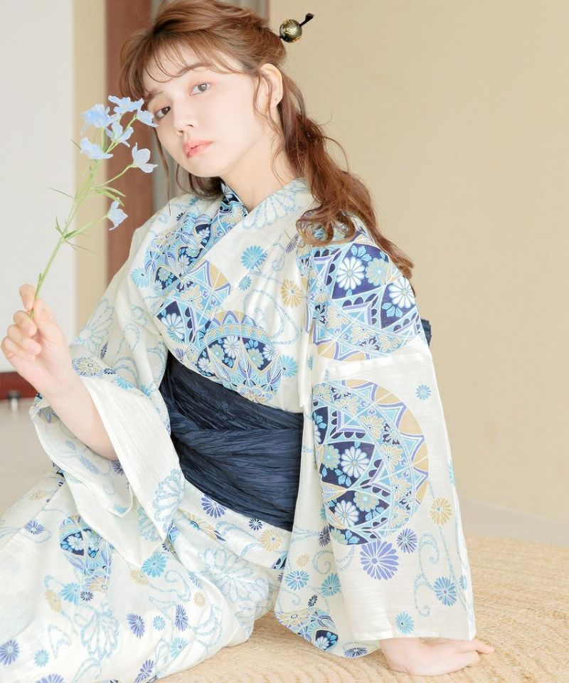 アンティーク京袋帯　刺繍　大輪花模様　上質　地紋　正絹　大正ロマン　No7-24 アンティーク京袋帯 刺繍 大輪花模様 上質 地紋 正絹 大正ロマン