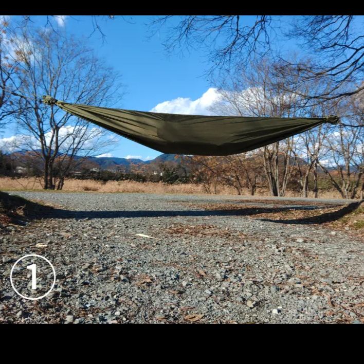 米軍実物放出品 M1966 OD ナイロン ジャングルハンモック ナム戦ロット