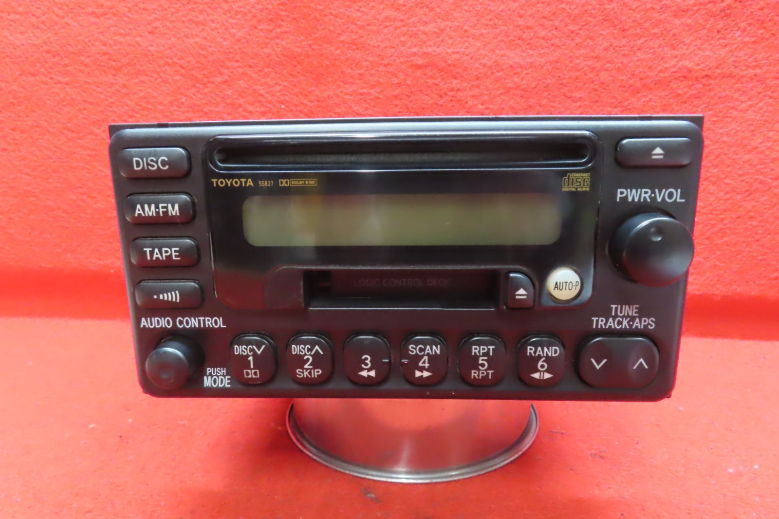 CS1099＊動作保証付/トヨタ純正 86120-2B660 CD カセットプレーヤー 