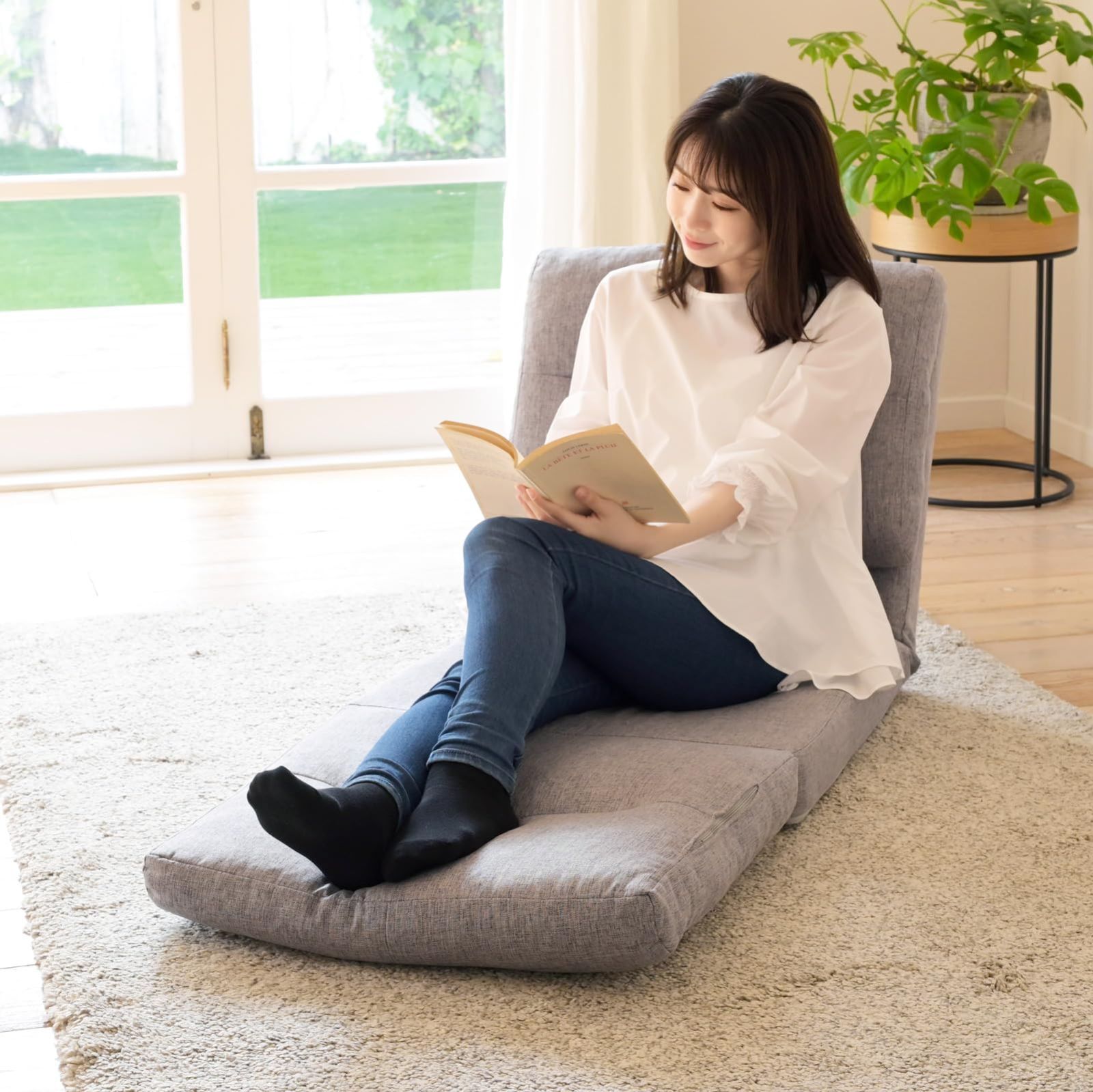 特価 一人暮らし 幅90×奥行70/200×高さ16/59cm ローソファ 完成品 簡易