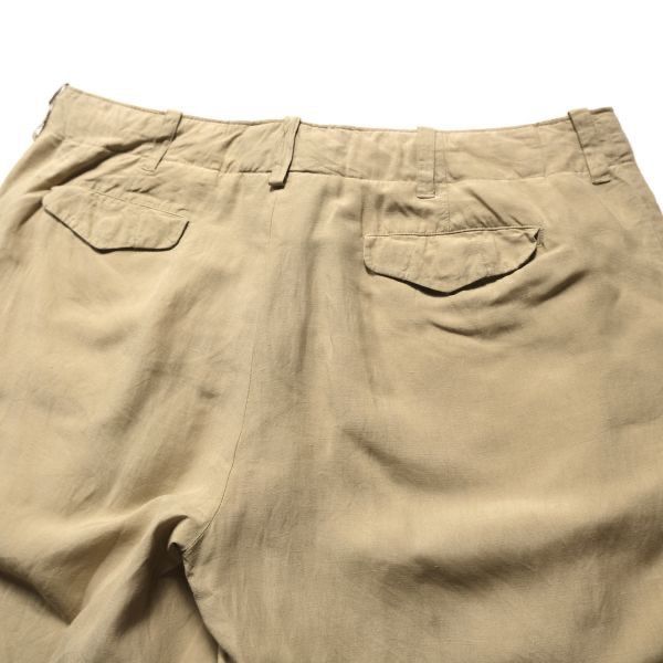 00's ポロラルフローレン タック無し リネンxシルクショーツ