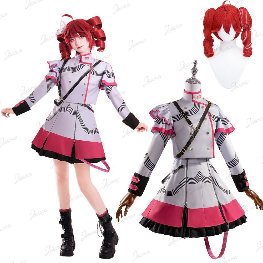 重音テト コスプレ ウィッグ付き 嘘の歌? コスプレ衣装 大人用 仮装 衣装 ハロウィン クリスマス イベント Kasane Teto Cosplay