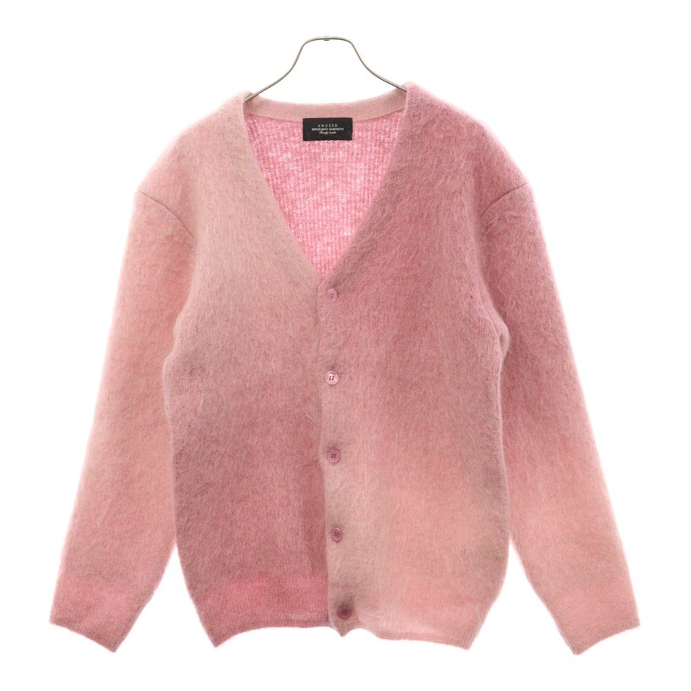 UNUSED (アンユーズド) 23AW Gradation mohair cardigan グラデーション モヘア ニット カーディガン ピンク US2376