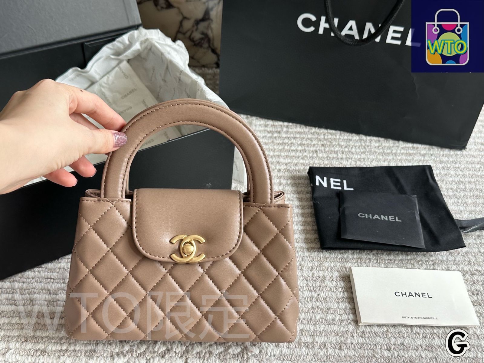 シャネル 23K ヴィンテージ風 ケリーバッグ グレー シャネル 23K ヴィンテージ風 ケリーバッグ グレー (CHANEL