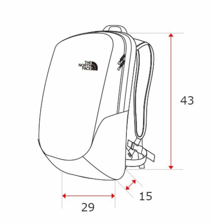 ノースフェイス リュック バックパック A4収納 ブラック/24L K496A