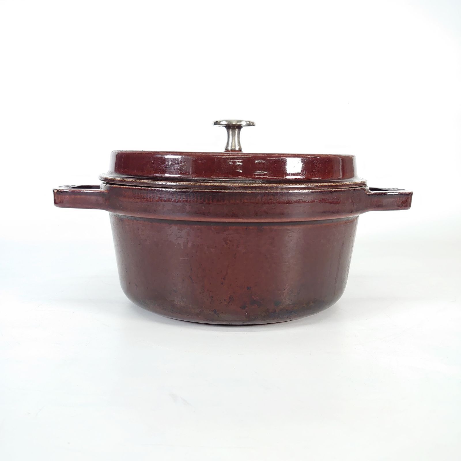 STAUB ココット ラウンド 18 ストウブ ナス オーベルジン 廃盤 廃盤色