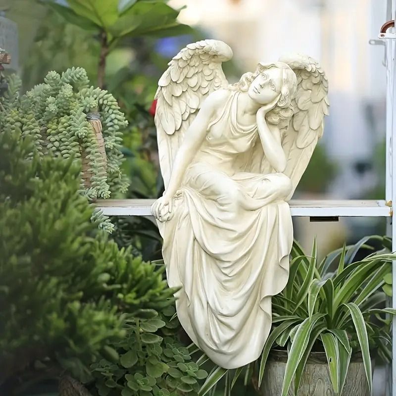 新品　アイアン製　エンジェルWELCOMEガーデンオーナメント雑貨 大型　天使 新品 アイアン製 エンジェルWELCOMEガーデンオーナメント雑貨 大型 天使