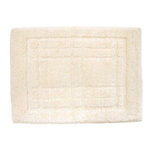 40個セット バスマット|お風呂マット 45×65cm アイボリー 長方形 洗える 防滑加工 ポリエステル クリュム 〔脱衣所〕