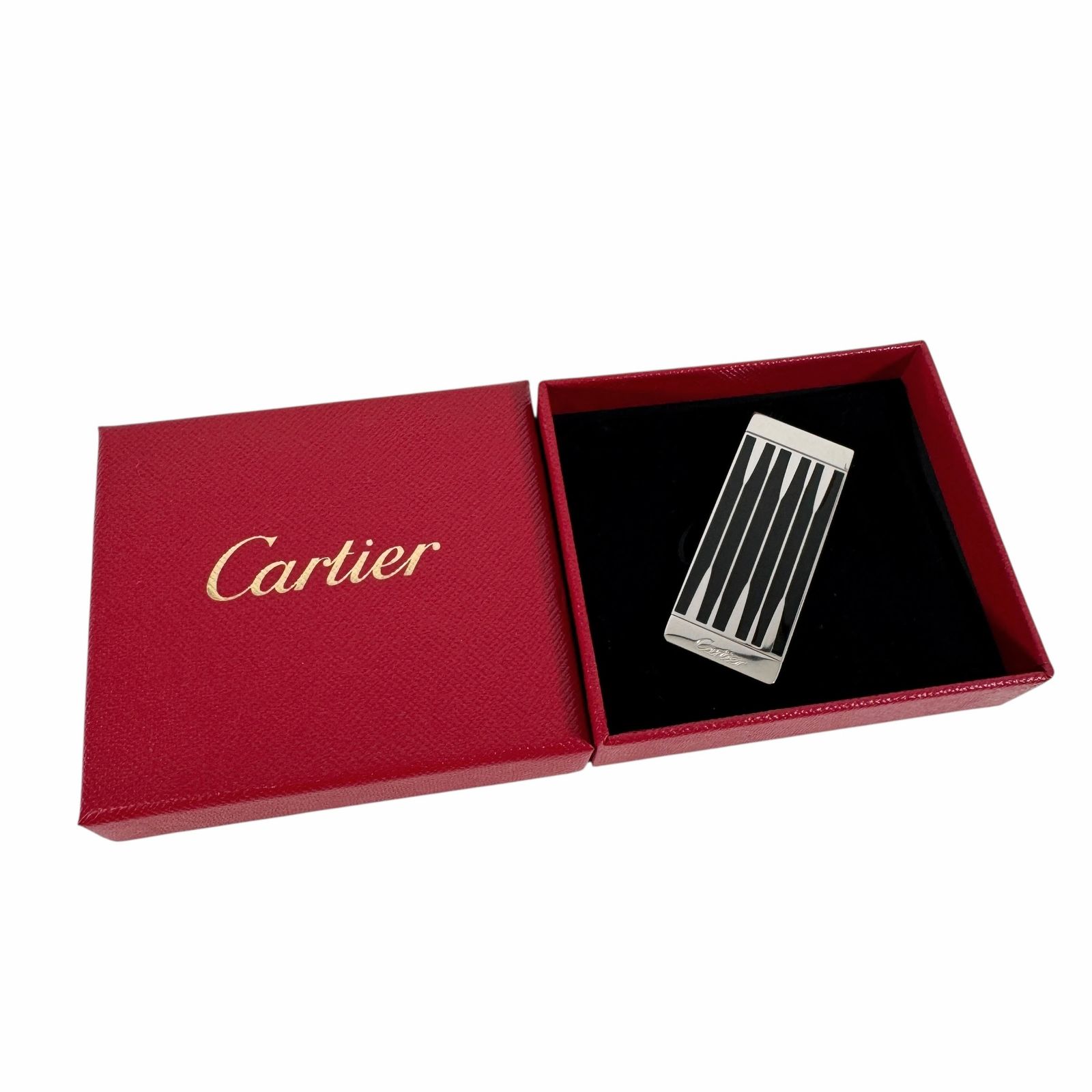 カルティエ マネークリップ 財布 シルバーブラック系 J0046 WWW_NOITHATQUANGTHANH_NET