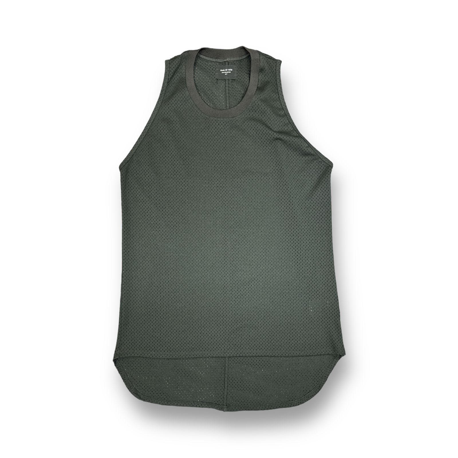 NWT FEAR OF GOD Fifth Collection Longline Mesh Tank Black