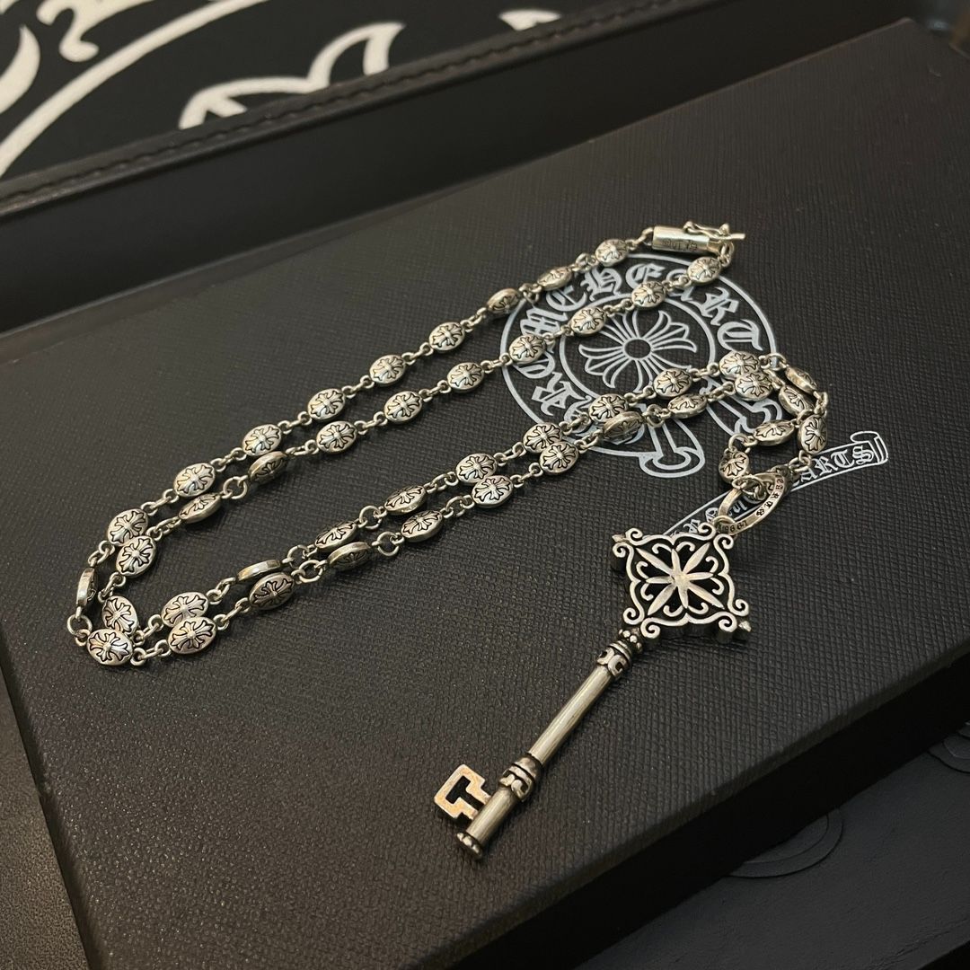 【新品未使用】Chrome Hearts（クロムハーツ）スターリングシルバーキーオーナメントペンダントネックレス