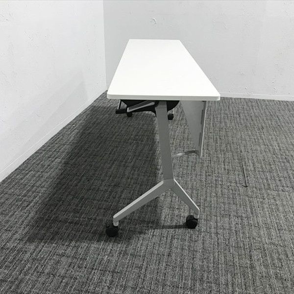 会議テーブル フラップ式 リーフライン 幕板付 コクヨ ホワイト