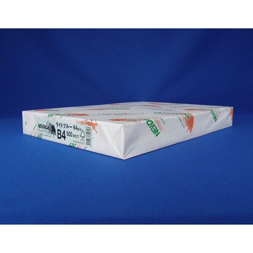 北越紀州製紙 NEWファインカラー ライトブルー B4判 入数：1包(500枚入) (72947)