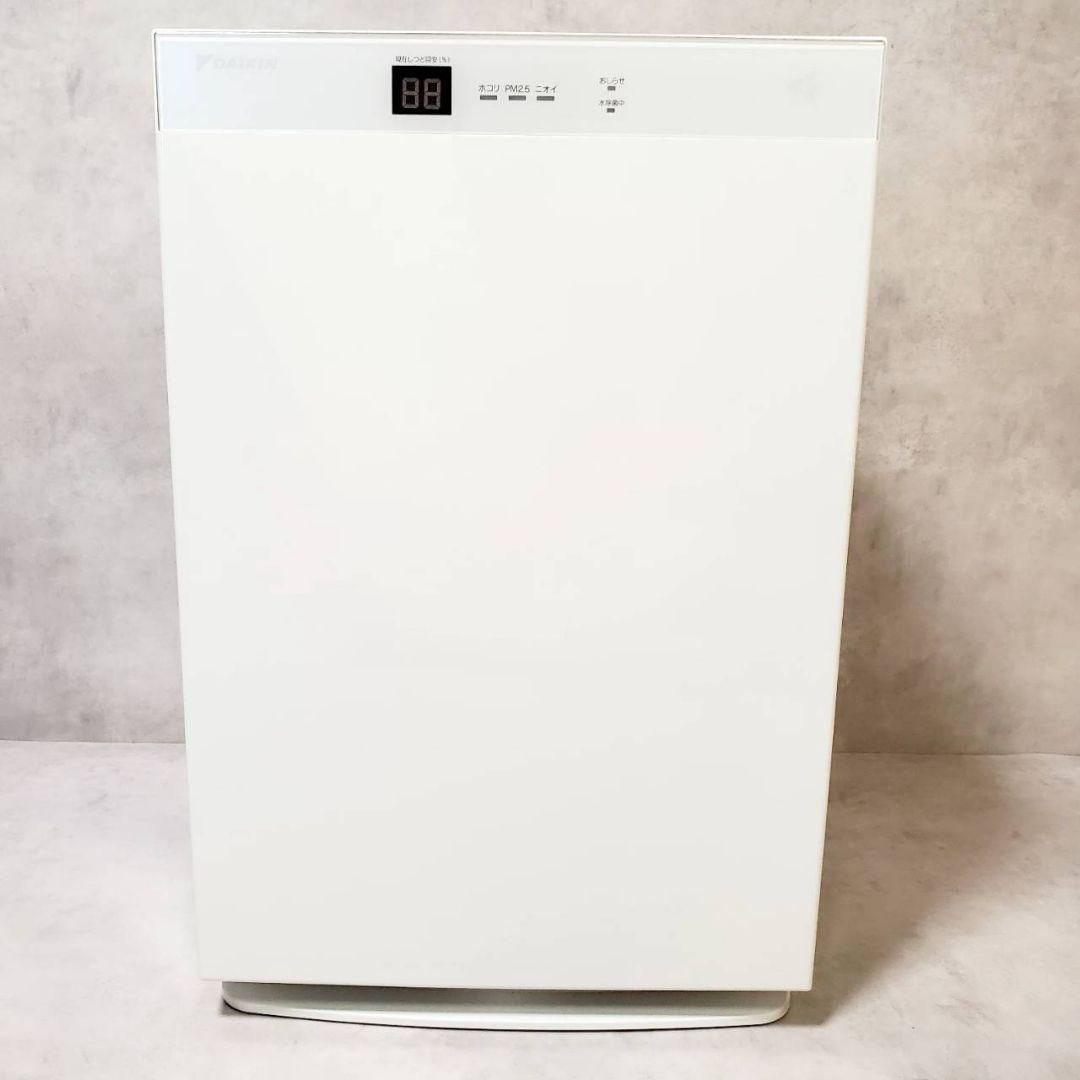 動作良好 ダイキン 加湿ストリーマ空気清浄機 MCK70TE4-W HEPAフィルター 花粉モード 脱臭 タイマー ニオイ|ホコリ|温度|湿度センサー対応 11～18畳 加湿3.6L 品